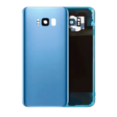 Заднє скло зі склом камери для Samsung Galaxy S8 Plus (No Logo) (Aftermarket Plus) (Coral Blue)