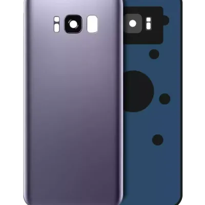 Заднє скло зі склом камери для Samsung Galaxy S8 (No Logo) (Aftermarket Plus) (Orchid Gray)