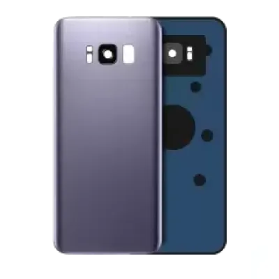 Заднє скло зі склом камери для Samsung Galaxy S8 (No Logo) (Aftermarket Plus) (Orchid Gray)