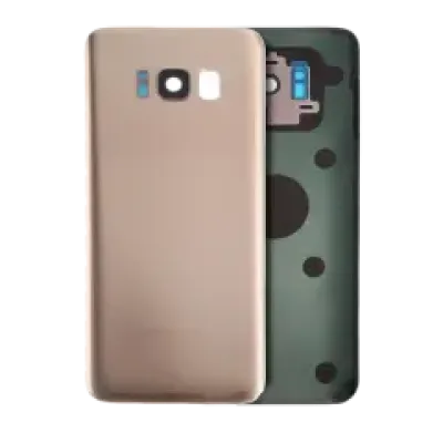 Заднє скло зі склом камери для Samsung Galaxy S8 (No Logo) (Aftermarket Plus) (Maple Gold)