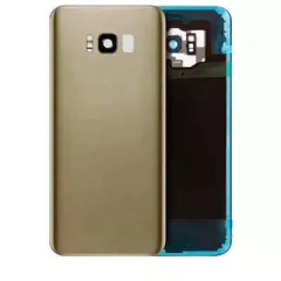 Заднє скло зі склом камери для Samsung Galaxy S8 Plus (No Logo) (Aftermarket Plus) (Maple Gold)