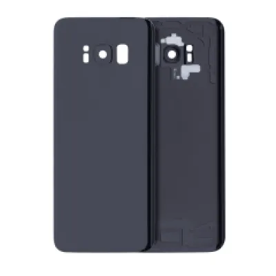 Заднє скло зі склом камери для Samsung Galaxy S8 (Service Pack) (Midnight Black)