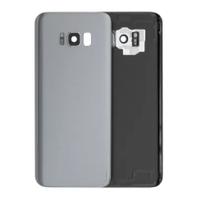 Заднє скло зі склом камери для Samsung Galaxy S8 Plus (Service Pack) (Arctic Silver)
