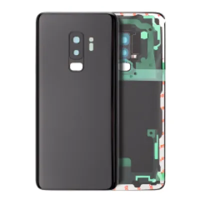 Заднє скло зі склом камери для Samsung Galaxy S9 Plus (Service Pack) (Midnight Black)