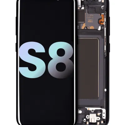 Дисплейний модуль (OLED) з рамкою для Samsung Galaxy S8 (Service Pack) (Midnight Black)