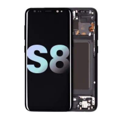 Дисплейний модуль (OLED) з рамкою для Samsung Galaxy S8 (Service Pack) (Midnight Black)