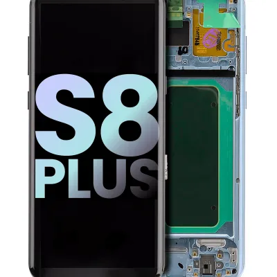 Дисплейний модуль (OLED) з рамкою для Samsung Galaxy S8 Plus (Service Pack) (Coral Blue)