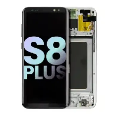Дисплейний модуль (OLED) з рамкою для Samsung Galaxy S8 Plus (Service Pack) (Arctic Silver)