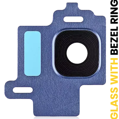 Скло камери з рамкою для Samsung Galaxy S8 (Blue)