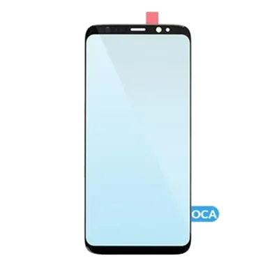 Скло екрана із попередньо встановленою OCA для Samsung Galaxy S8 (чорний) (125 um)