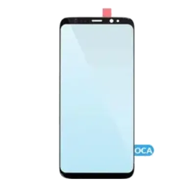 Скло екрана із попередньо встановленою OCA для Samsung Galaxy S8 (чорний) (125 um)