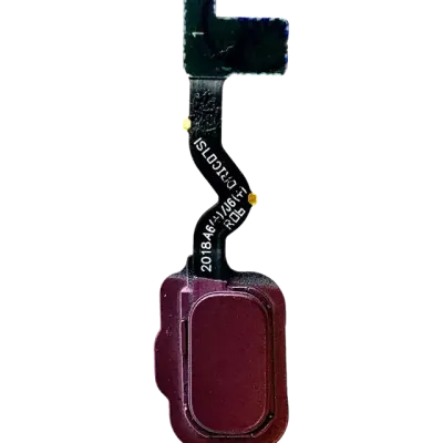 Зчитувач відбитків пальців із шлейфом для Samsung Galaxy J8 (J810 / 2018) (фіолетовий)