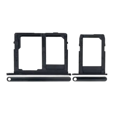 Sim Card Tray For Samsung Galaxy J8 (J810 / 2018) (Black) (2 Piece Set)