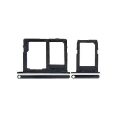 Лоток SIM для Samsung Galaxy J8 (J810 / 2018) (чорний) (2 шт)