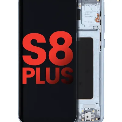 Дисплейний модуль (OLED) з рамкою для Samsung Galaxy S8 Plus (Aftermarket Plus) (Coral Blue)