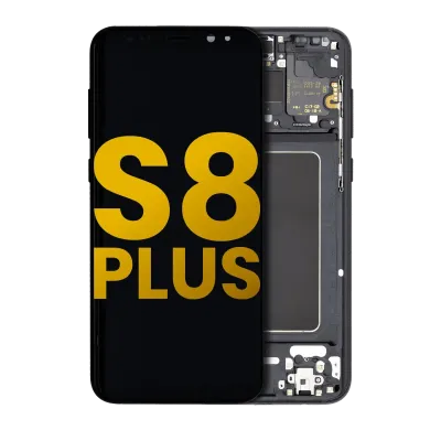 OLED Assembly With Frame For Samsung Galaxy S8 Plus (Refurbished) (Midnight Black)