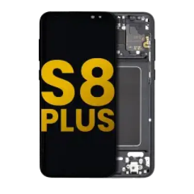 Дисплейний модуль (OLED) з рамкою для Samsung Galaxy S8 Plus (Refurbished) (Midnight Black)