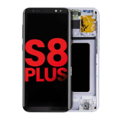 Дисплейний модуль (OLED) з рамкою для Samsung Galaxy S8 Plus (Aftermarket Plus) (Orchid Gray)