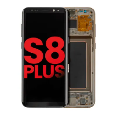 Дисплейний модуль (OLED) з рамкою для Samsung Galaxy S8 Plus (Aftermarket Plus) (Maple Gold)