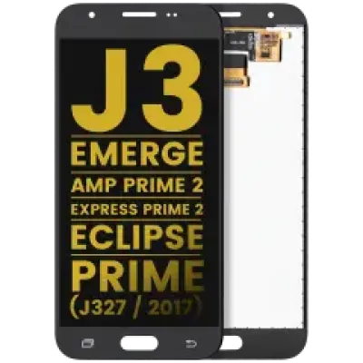 Дисплейний модуль (LCD) без рамки для Samsung Galaxy J3 (J327 / 2017) / Emerge / Amp Prime 2 / Express Prime 2 / Eclipse / Prime (Refurbished) (чорний)