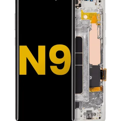 OLED Assembly With Frame For Samsung Galaxy Note 9 (Refurbished) (Cloud Silver)