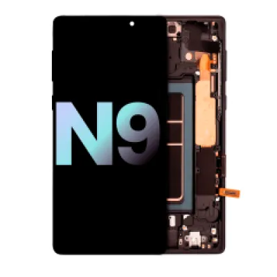 Дисплейний модуль (OLED) з рамкою для Samsung Galaxy Note 9 (Service Pack) (Midnight Black)