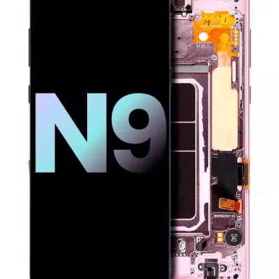 Дисплейний модуль (OLED) з рамкою для Samsung Galaxy Note 9 (Service Pack) (Lavender Purple)