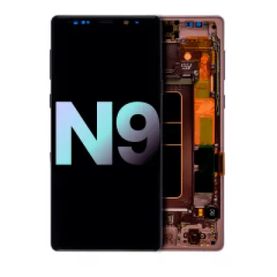Дисплейний модуль (OLED) з рамкою для Samsung Galaxy Note 9 (Service Pack) (Metallic Copper)