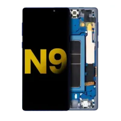 Дисплейний модуль (OLED) з рамкою для Samsung Galaxy Note 9 (Refurbished) (Ocean Blue)