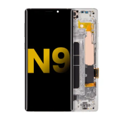 Дисплейний модуль (OLED) з рамкою для Samsung Galaxy Note 9 (Refurbished) (Alpine White)