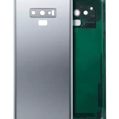 Back Cover Glass With Camera Lens For Samsung Galaxy Note 9 (No Logo) (Aftermarket Plus) (Cloud Silver)
