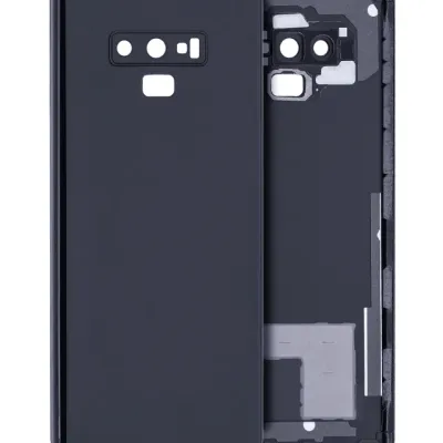 Back Cover Glass With Camera Lens For Samsung Galaxy Note 9 (No Logo) (Aftermarket Plus) (Midnight Black)