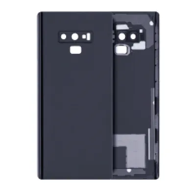 Задня кришка зі скла з камерою для Samsung Galaxy Note 9 (No Logo) (Aftermarket Plus) (Midnight Black)