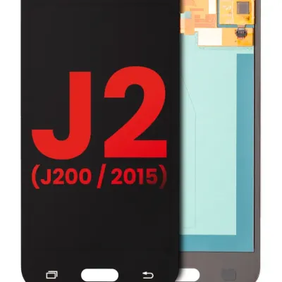 Дисплейний модуль (OLED) без рамки для Samsung Galaxy J2 (J200 / 2015) (Aftermarket Plus) (Black)