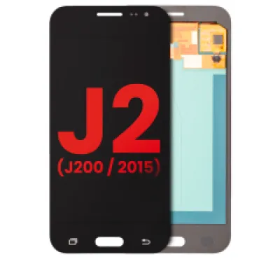 Дисплейний модуль (OLED) без рамки для Samsung Galaxy J2 (J200 / 2015) (Aftermarket Plus) (Black)