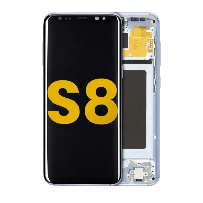 OLED Assembly With Frame For Samsung Galaxy S8 (Refurbished) (Coral Blue)