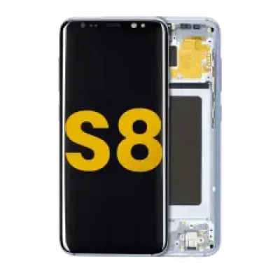 Дисплейний модуль (OLED) з рамкою для Samsung Galaxy S8 (Refurbished) (Coral Blue)