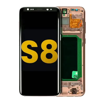 OLED Assembly With Frame For Samsung Galaxy S8 (Refurbished) (Maple Gold)