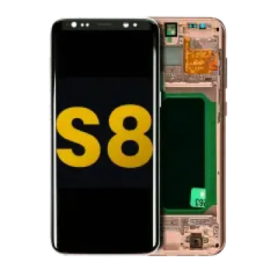 Дисплейний модуль (OLED) з рамкою для Samsung Galaxy S8 (Refurbished) (Maple Gold)