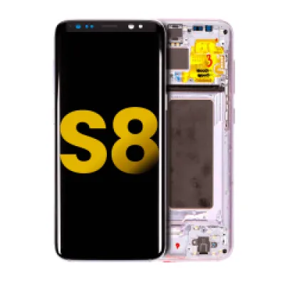 Дисплейний модуль (OLED) з рамкою для Samsung Galaxy S8 (Refurbished) (Orchid Gray)