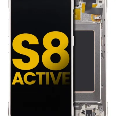 OLED Assembly With Frame For Samsung Galaxy S8 Active (Refurbished) (Tungsten Gold)