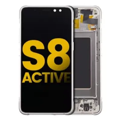 Дисплейний модуль (OLED) з рамкою для Samsung Galaxy S8 Active (Refurbished) (Tungsten Gold)