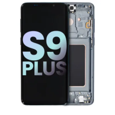 Дисплейний модуль OLED з рамкою для Samsung Galaxy S9 Plus (Service Pack) (Titanium Gray)