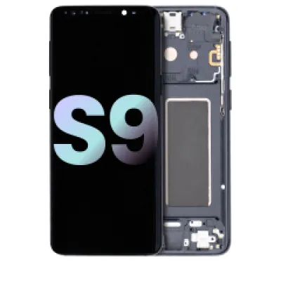 Дисплейний модуль OLED з рамкою для Samsung Galaxy S9 (Service Pack) (Midnight Black)