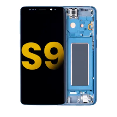 Дисплейний модуль OLED з рамкою для Samsung Galaxy S9 (Refurbished) (Coral Blue)