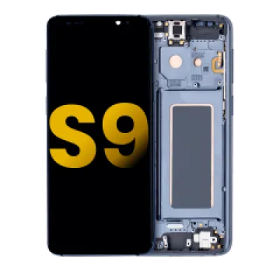Дисплейний модуль OLED з рамкою для Samsung Galaxy S9 (Refurbished) (Titanium Gray)