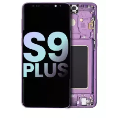 Дисплейний модуль OLED з рамкою для Samsung Galaxy S9 Plus (Service Pack) (Lilac Purple)