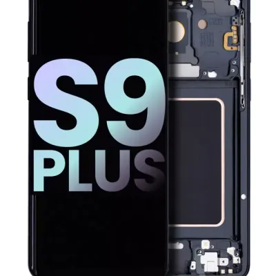 Дисплейний модуль OLED з рамкою для Samsung Galaxy S9 Plus (Service Pack) (Midnight Black)
