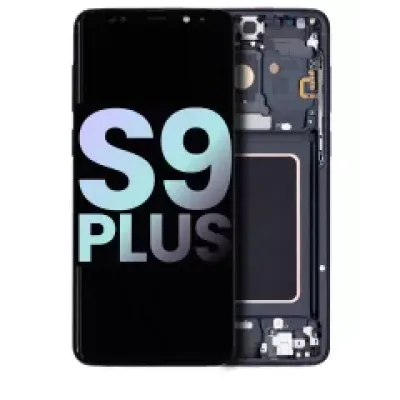 Дисплейний модуль OLED з рамкою для Samsung Galaxy S9 Plus (Service Pack) (Midnight Black)