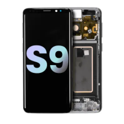 Дисплейний модуль OLED з рамкою для Samsung Galaxy S9 (Service Pack) (Titanium Gray)